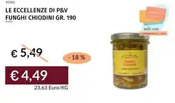 Prezzemolo e Vitale Le eccellenze di p&v funghi chiodini offerta