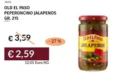 Prezzemolo e Vitale Old el paso peperoncino jalapenos offerta