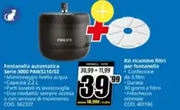 MediaWorld Philips Fontanella automatica Serie 3000 PAW3210/02 offerta