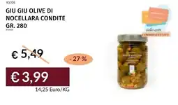 Prezzemolo e Vitale Giu giu olive di nocellara condite offerta