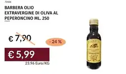 Prezzemolo e Vitale Barbera olio extravergine di oliva al peperoncino offerta