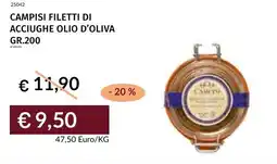 Prezzemolo e Vitale Campisi filetti di acciughe olio d'oliva offerta