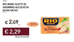 Prezzemolo e Vitale Rio mare filetti di sgombro all'olio di oliva offerta