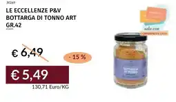 Prezzemolo e Vitale Le eccellenze p&v bottarga di tonno art offerta