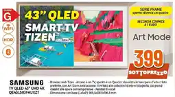 Ipercoop SAMSUNG TV QLED 43" UHD 4K QE43LS03FAUXZT offerta
