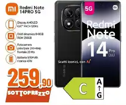 Ipercoop Xiaomi Redmi Note 14PRO 5G offerta