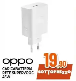 Ipercoop oppo caricabatteria rete supervooc sottoprezzo 45W offerta