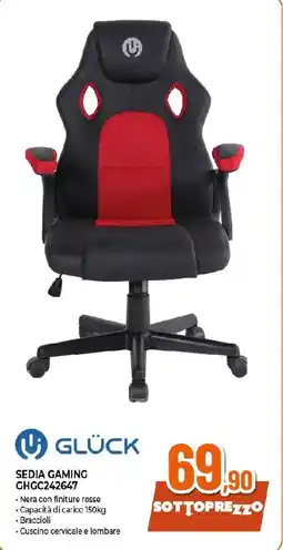 Ipercoop GLÜCK SEDIA GAMING GHGC242647 offerta