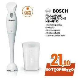 Ipercoop BOSCH FRULLATORE AD IMMERSIONE MSM6B150 offerta