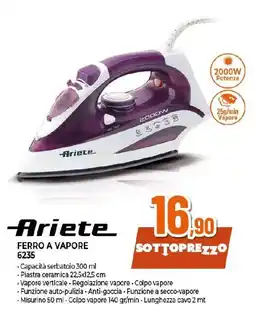 Ipercoop FERRO A VAPORE 6235 Ariete offerta