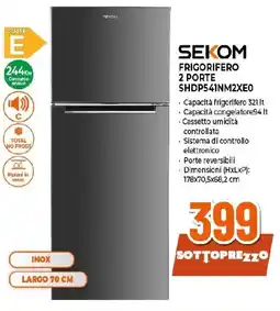 Ipercoop SEKOM FRIGORIFERO 2 PORTE SHDP541NM2XE0 offerta