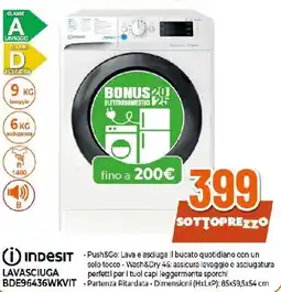 Ipercoop INDESIT LAVASCIUGA BDE96436WKVIT offerta