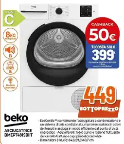 Ipercoop beko ASCIUGATRICE BMEPT481SBIIT offerta