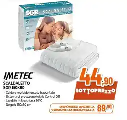 Ipercoop IMETEC SCALDALETTO SGR 150X80 offerta