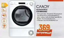 Ipercoop CANDY ASCIUGATRICE CSEH8NIDBES offerta
