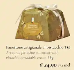 Prezzemolo e Vitale Panettone artigianale al pistacchio offerta