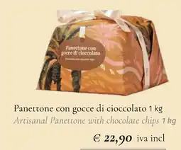 Prezzemolo e Vitale Panettone con gocce di cioccolato offerta