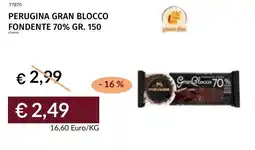 Prezzemolo e Vitale Perugina gran blocco fondente 70% offerta