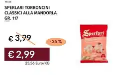 Prezzemolo e Vitale Sperlari torroncini classici alla mandorla offerta