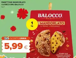 Tigre Panettone mandorlato cuore d'oro BALOCCO offerta