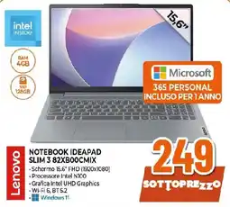 Extracoop Lenovo NOTEBOOK IDEAPAD SLIM 3 82XBOOCMIX offerta