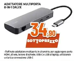 Extracoop Trust adattatore multiporta 8-in-1 dalyx offerta