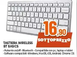 Extracoop Trust tastiera wireless BT basics offerta
