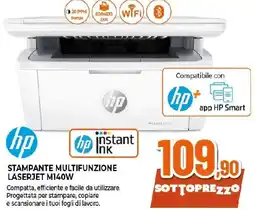 Extracoop hp STAMPANTE MULTIFUNZIONE LASERJET M140W offerta