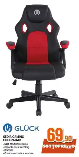 Extracoop GLÜCK SEDIA GAMING GHGC242647 offerta