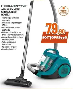 Extracoop Rowenta ASPIRAPOLVERE SENZA SACCO RO2932 offerta