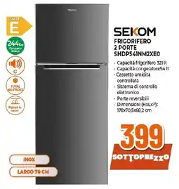 Extracoop SEKOM FRIGORIFERO 2 PORTE SHDP541NM2XE0 offerta