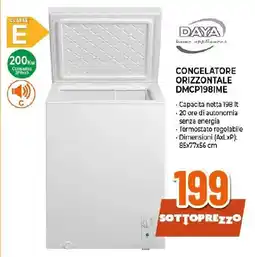 Extracoop DAYA CONGELATORE ORIZZONTALE DMCP198IME offerta