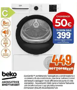 Extracoop beko ASCIUGATRICE BMEPT481SBIIT offerta