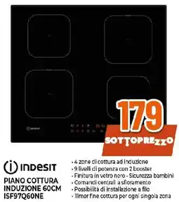 Extracoop INDESIT PIANO COTTURA INDUZIONE 60CM ISF97Q60NE offerta