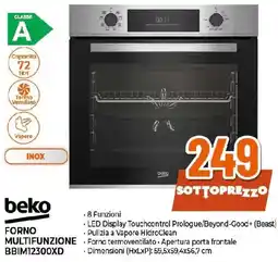 Extracoop beko FORNO MULTIFUNZIONE BBIM12300XD offerta