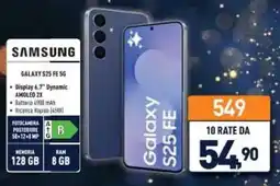 Unieuro SAMSUNG GALAXY S25 FE 56 offerta