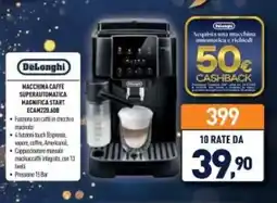 Unieuro DeLonghi MACCHINA CAFFE SUPERAUTOMATICA MAGNIFICA START ECAM220. offerta
