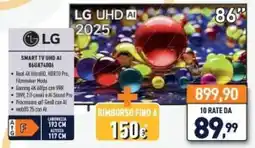 Unieuro Lg smart tv uhd AI offerta