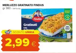 Tigre Merluzzo gratinato FINDUS offerta