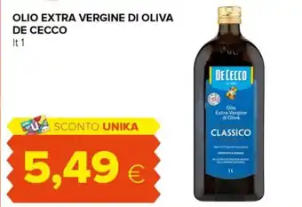 Tigre Olio extra vergine di oliva DE CECCO offerta