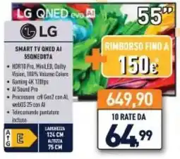 Unieuro LG Smart TV qned AI offerta