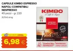 Tigre Capsule kimbo espresso napoli compatibili nespresso offerta