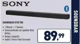 Unieuro SONY SOUNDBAR HTSF150 offerta