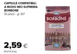 Tigre Capsule compatibili a modo mio suprema BORBONE offerta