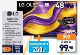 Unieuro LG SMART TV OLED EVO AI 48056 offerta