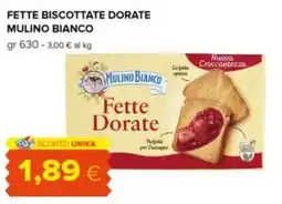 Tigre Fette biscottate dorate MULINO BIANCO offerta