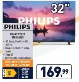 Unieuro Philips smart TV led offerta
