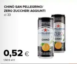Tigre Chinò san pellegrino/ zero zuccheri aggiunti offerta