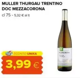 Tigre Muller thurgau trentino doc mezzacorona offerta