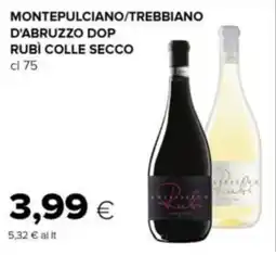 Tigre Montepulciano/trebbiano d'abruzzo dop rubì colle secco offerta